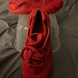 Red Nike huaraches